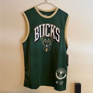 Green Milwaukee Bucks Sleeveless Jersey